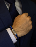 Silver Kratos - Blue Tiger Eye