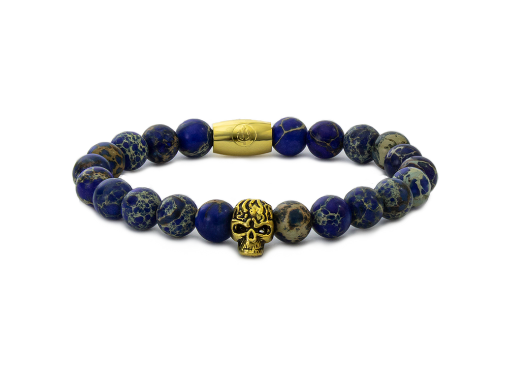 Night Skull - Blue Imperial Jasper