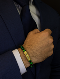 Gold Kratos - Green Tiger Eye