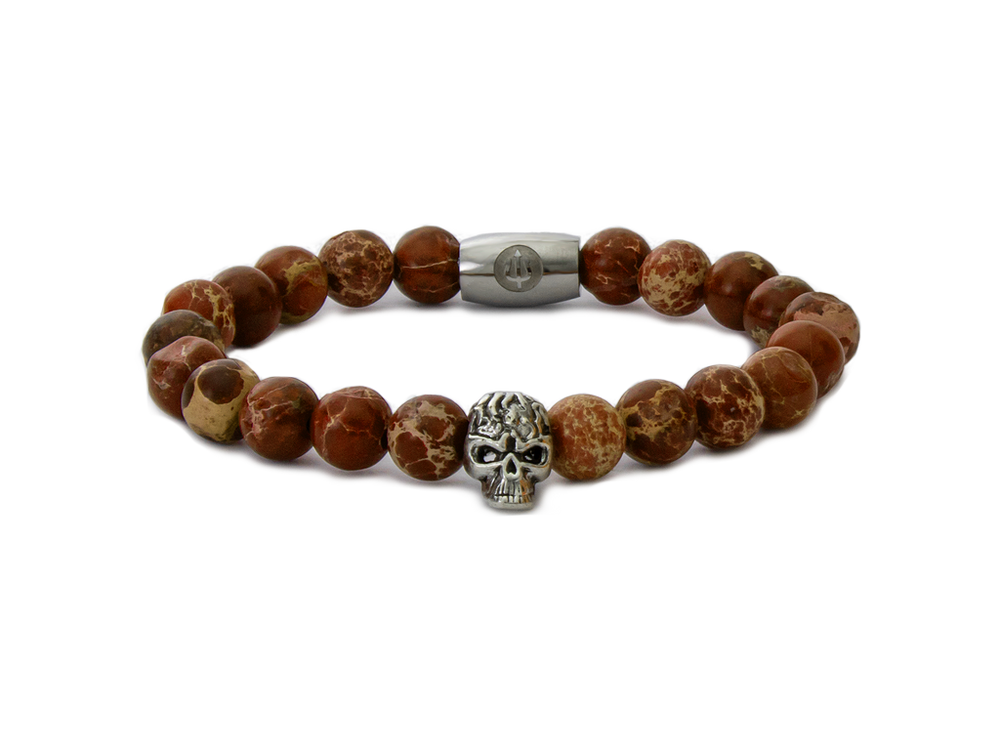 Dawn Skull - Red Imperial Jasper