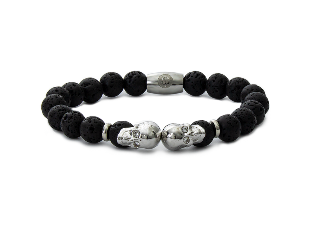 Silver Skull - Volcanic Lava